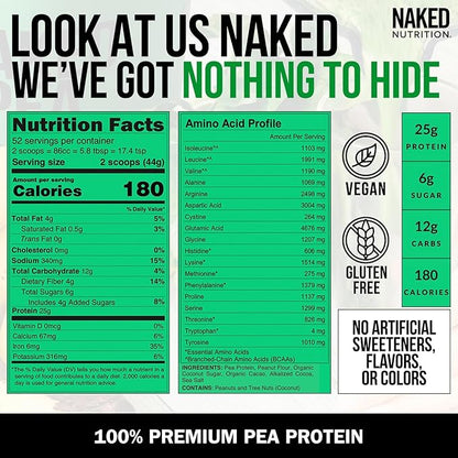 NAKED Pea - Chocolate Peanut Butter 52 Servings