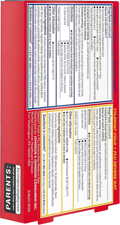 Tylenol Cold + Flu Severe Day 24 Count