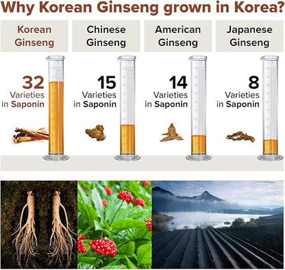 Korean Red Ginseng Extract 3000mg Everyday, Rg3, Panax 6 years 30Packets in 1 set