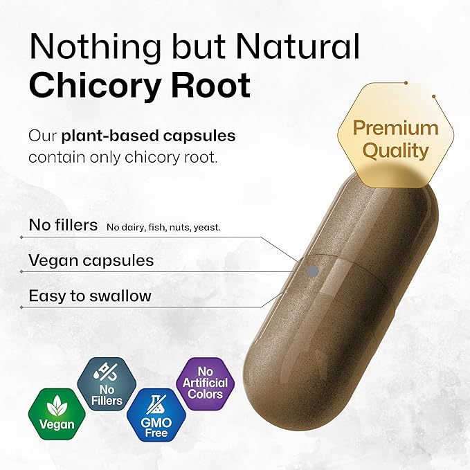 Chicory Fiber Supplement 1200 mg 250 Vegan