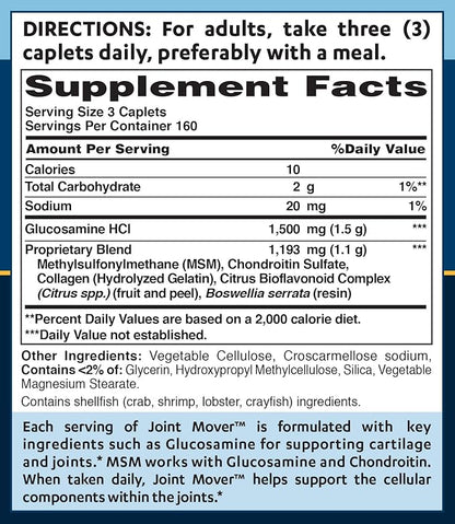Vitamin World Double Strength Joint Mover 480 Caplets
