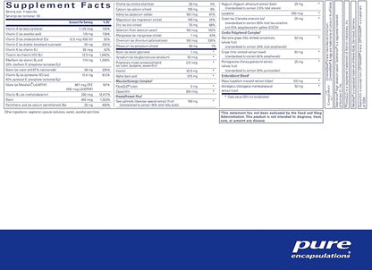 Pure Encapsulations Men's Nutrients 40* - 180 Capsules