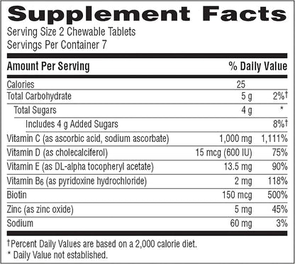Emergen-C Immune+ Chewables 1000mg Vitamin C 14 Count
