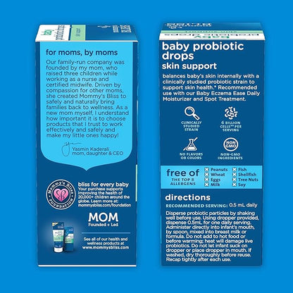 Mommy's Bliss Baby Probiotic Drops Skin 6 Billion 15 ML (30 Servings)