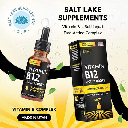 Vitamin B12 Liquid Drops B12 Liquid B2, B3, B3, B6, B6, & B12 - 2 fl.
