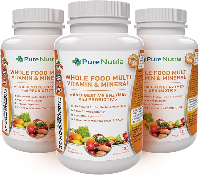 Whole Food MultiVitamin and Minerals 120 Multivitamins