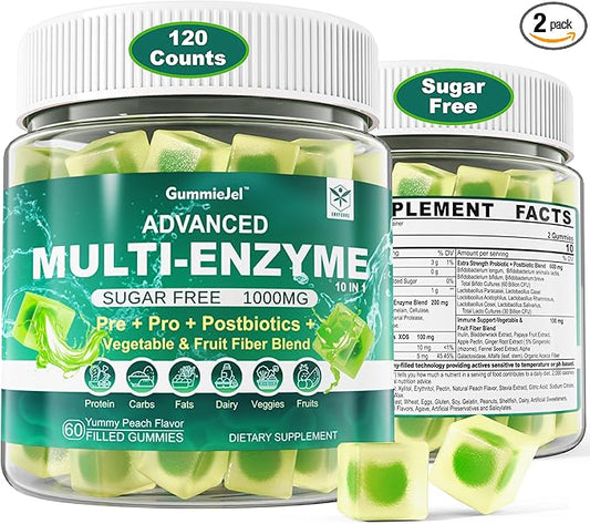 Digestive Enzymes with Probiotics and Prebiotics 1000mg Super 90Billion CFU 2