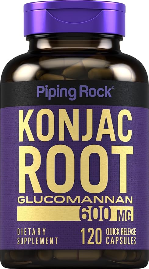 Piping Rock Glucomannan Capsules 600mg 120 Count