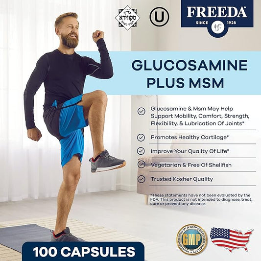 FREEDA Glucosamine MSM (100 Capsules)