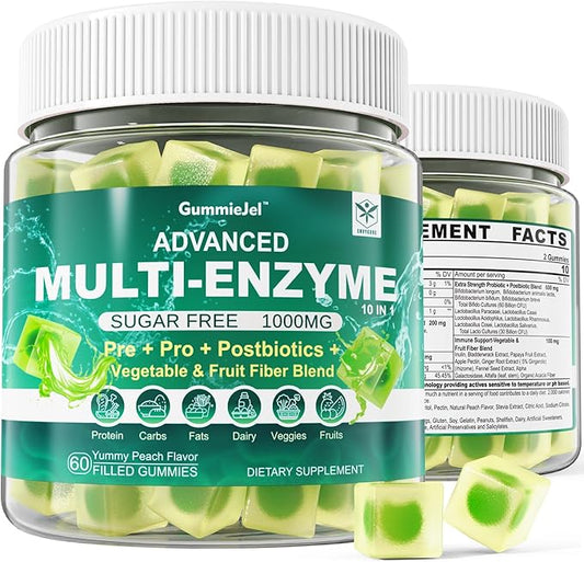 Digestive Enzymes with Probiotics and Prebiotics 1000mg Super 90Billion CFU