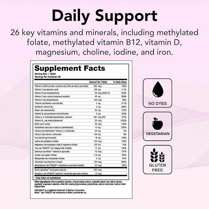 Theralogix Essentia Multivitamin for Women 90-Day Supply 90 Tablets