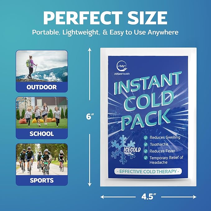 Instant Ice Cold Pack (6” x 4.5”) 100 Packs