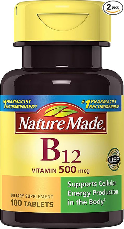 Nature Made Vitamin B-12 500 mcg 100 ea 2)