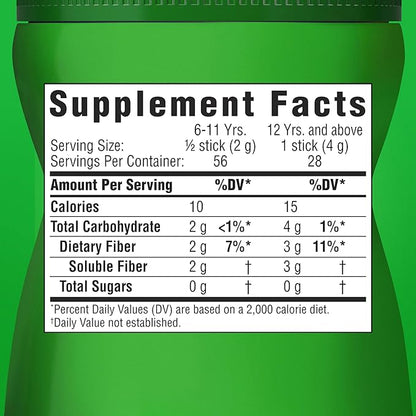 Benefiber On the Go Prebiotic Fiber Supplement Powder for Digestive Health, Daily Fiber, Unflavored - 28 Sticks (3.92 Ounces)