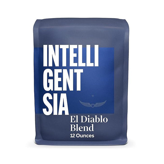 Intelligentsia Coffee, Medium Roast Whole Bean Coffee - El Diablo 12 Ounce Bag with Flavor Notes of Blackstrap Molasses, Cola and Cacao