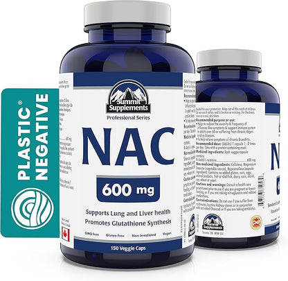Summit Supplements - NAC Supplement 600mg, 150 Capsules