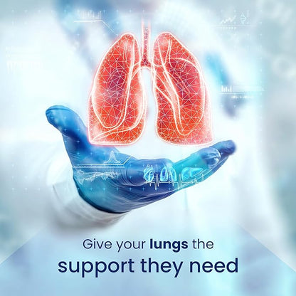 Lung Support Dietary Supplements Herbal Breathing 10 Active 60 Capsules