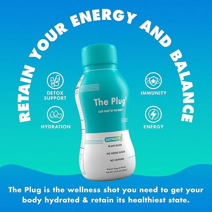 The Plug Liver Cleanse Detox & Repair Drink Electrolytes Organic Herbal Liquid Detoxify Body Plants Supplement Support Weight Loss Natural Health Hydrate Sports Energy Immunity Shots Minerals Vitamins