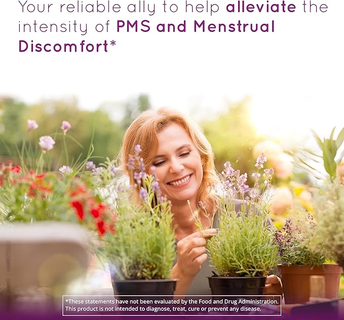 PMS Support Supplement for Women 180 Ct - Hormonal Balance for Women | Menopause & Perimenopause Supplements Women | Bloating Relief for Women, Menstrual Cramp Relief, PMDD | Vegan, Non-GMO