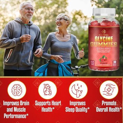 Glycine Gummy - World's First Glycine Gummy! Sugar-Free, No Maltitol