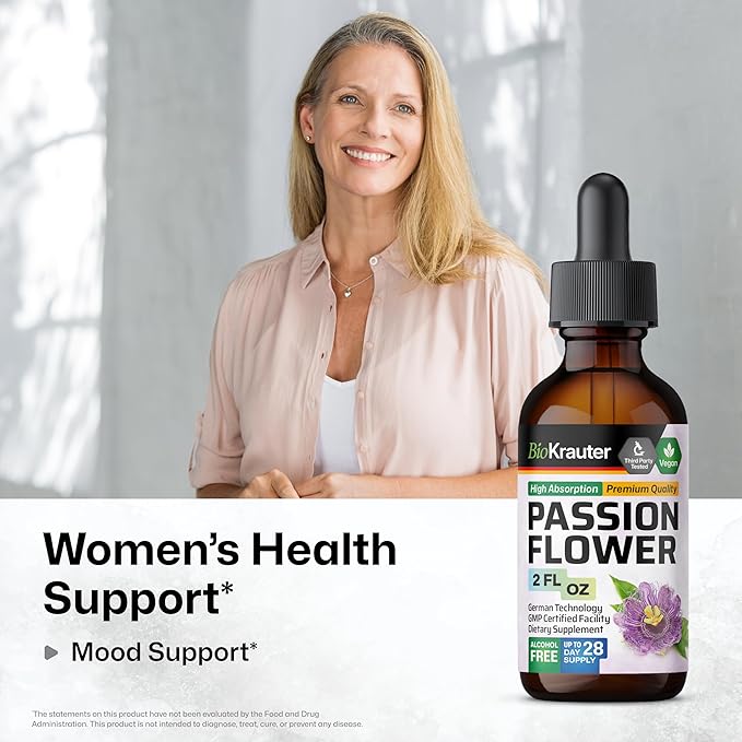 BIO KRAUTER Passionflower Tincture 2 Fl.Oz.