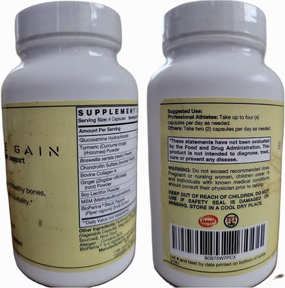 Glucosamine Chondroitin -High Potency, Clinical strength, 120 Capsules