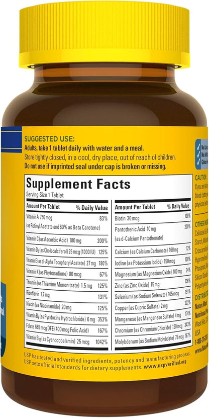 Nature Made Men's Multivitamin 50+ Tablets 90 Count