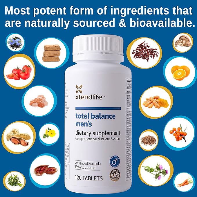 Xtendlife Total Balance Men's Standard Dietary Supplement, 30 Day Supply (120 Count)