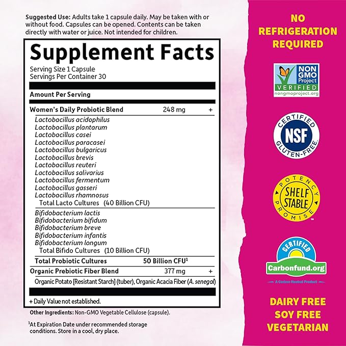 Garden of Life Once Daily Dr. 50 Billion 16 Probiotic 30 Capsules