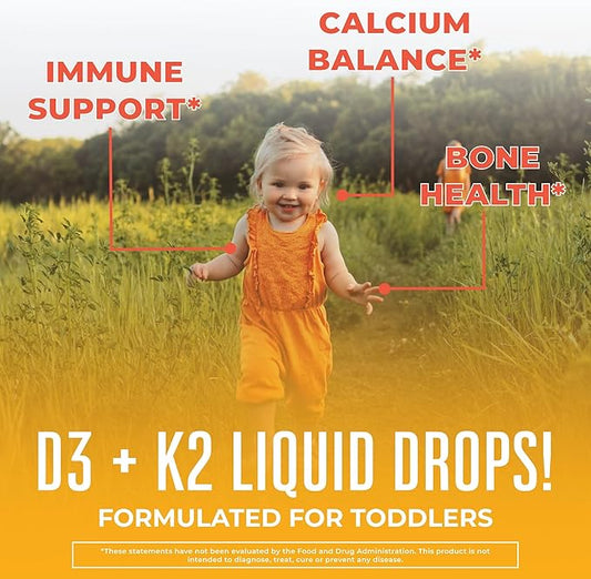 MaryRuth Organics Vitamin D3, Vitamin K2, D3 K2 K2 Drops, K2 D3 D3 Vitamin 1 Fl