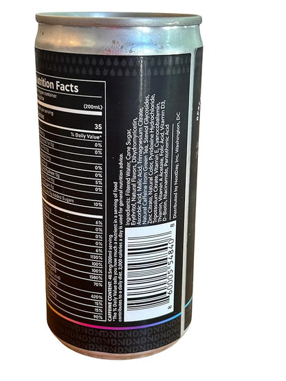 NextDay 6-Pack All-Natural Recovery Drink | Proprietary Formula with DHM, Multi-Vitamins, Zinc, Magnesium & a Little Caffeine| Be prepared for the NextDay | 6.8 fl oz/200 ml per can