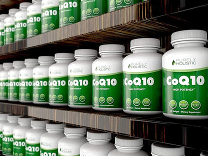 Purely Holistic CoQ10 100mg 240 SoftGels 8 Month Q10 Supplement 10 -