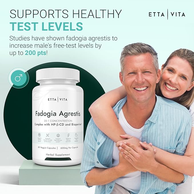 (2-Pack) Organic Fadogia Agrestis 600mg (2X More 3X More 120ct