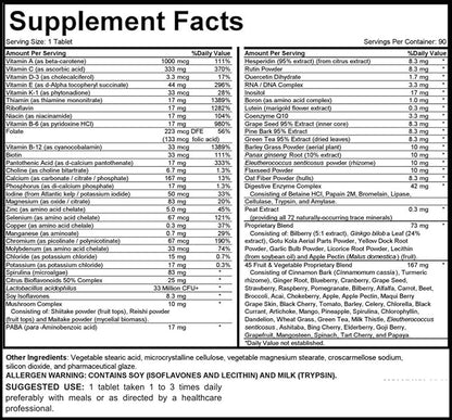 MEGAV-1 Multi-Vitamin, Superfood & Minerals 90 Tablets