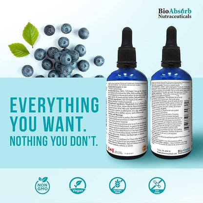 Bio Absorb Liposomal Liquid Melatonin 5mg 100-Day Supply. (3.38oz)