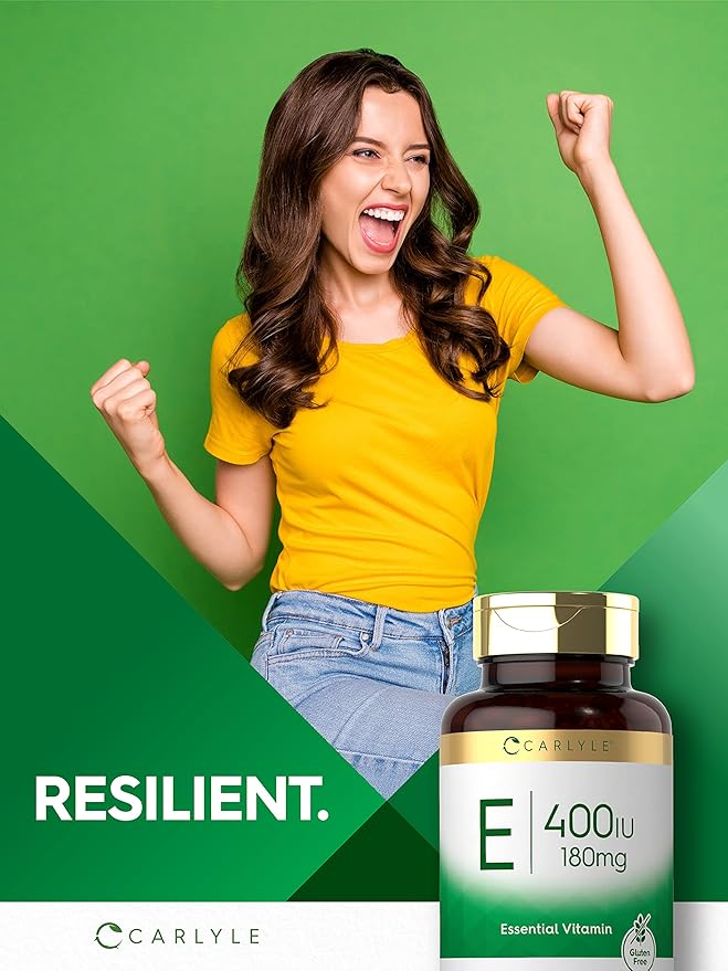 Carlyle Vitamin E Softgel Capsules 400 IU 180mg | 300 Count