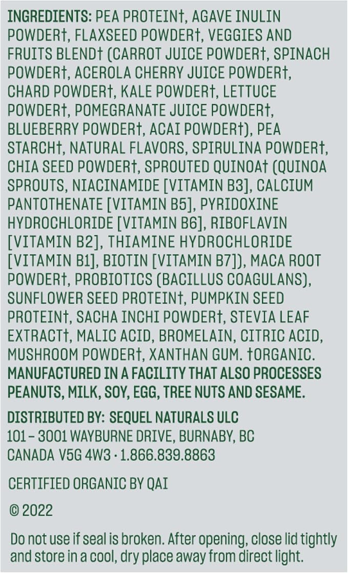 Vega Organic All-in-One Vegan Protein Powder, Berry 1.5 lbs