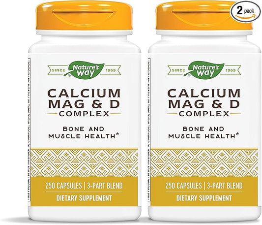 Nature’s Way Calcium-Magnesium-Vitamin D3 250 Capsules 2)