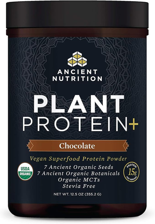 Ancient Nutrition Plant Based Protein Powder, 15g Protein 12 Serving