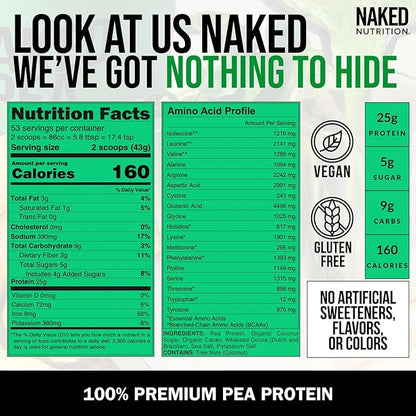 NAKED Pea - Double Chocolate Protein 53 Servings
