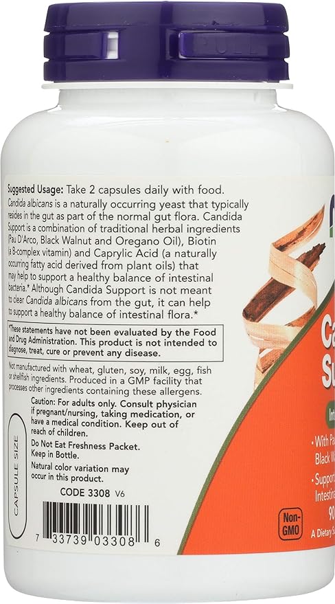 NOW Candida Support, 90 Count (Pack 2)