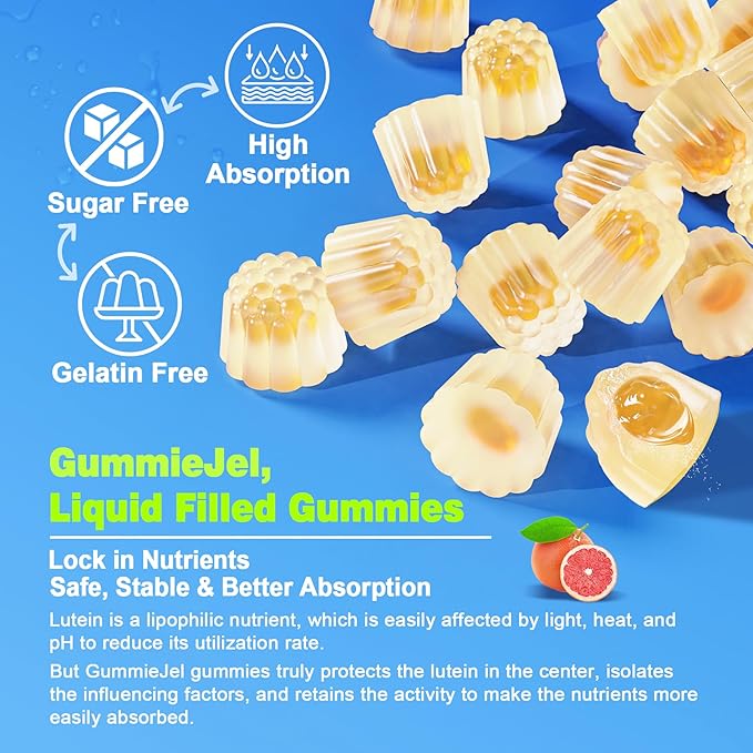 Sugar Free Lutein 20mg & Zeaxanthin 190mg & 80mg, Eye D3, C