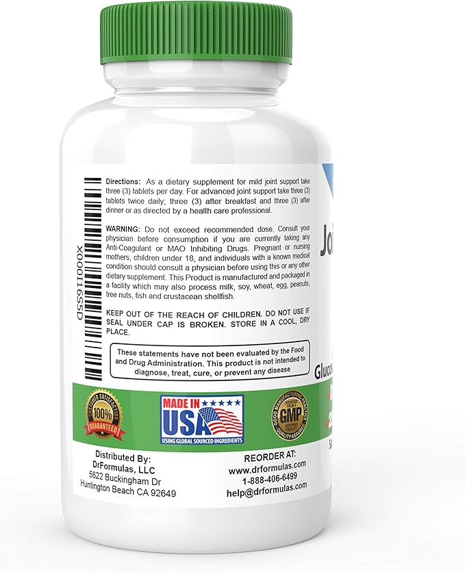 DrFormulas Joint Support Supplements for Men 60 Day