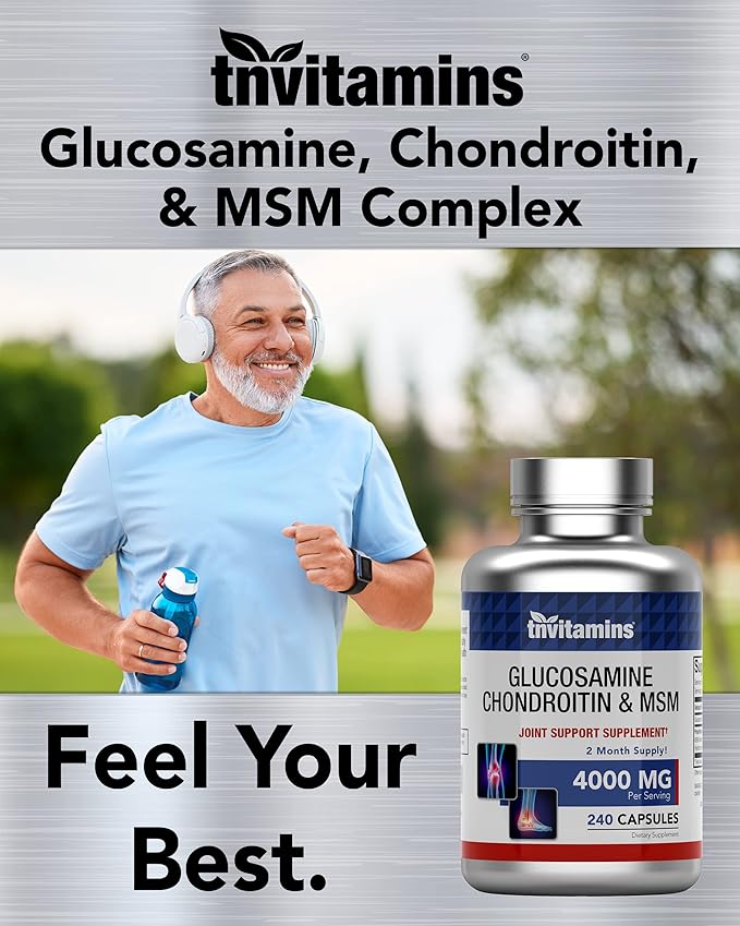 Glucosamine, Chondroitin, & MSM (4000 MG 240 Capsules)