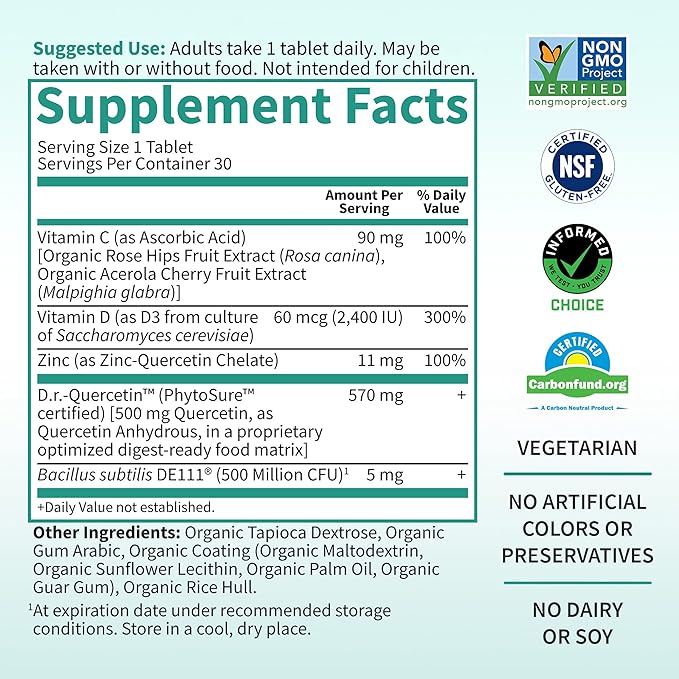 Garden of Life Quercetin Once Daily 30 tablets