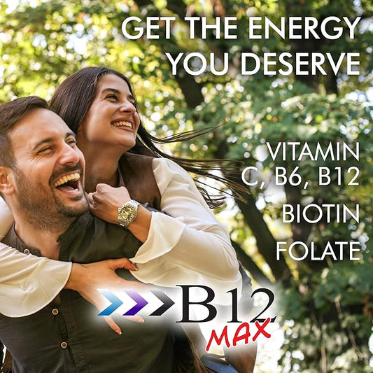 Wellgenix Bio-Available Sublingual B12 B6 Folate Vitamin Formulated for High Absorption - Nutritional Multivitamin Supplement (60 ct) 1 Pack