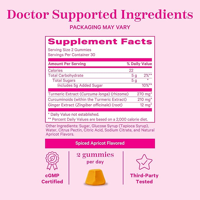 Pink Stork Bloat Gummies 60 Spiced