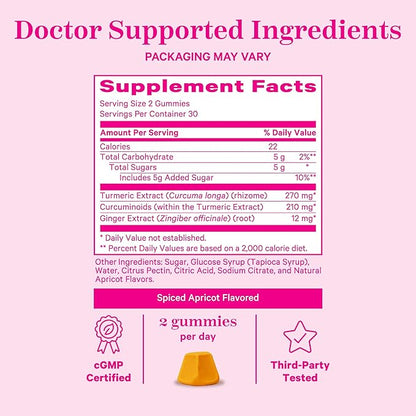 Pink Stork Bloat Gummies 60 Spiced