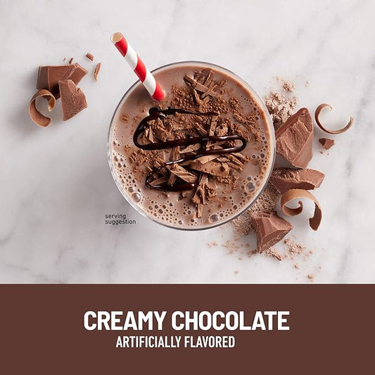 SlimFast High Protein Meal Replacement Powder, Advanced Nutrition Smoothie Mix with Vitamin and Mineral Blend, Gluten Free, Creamy Milk Chocolate, 26 Servings