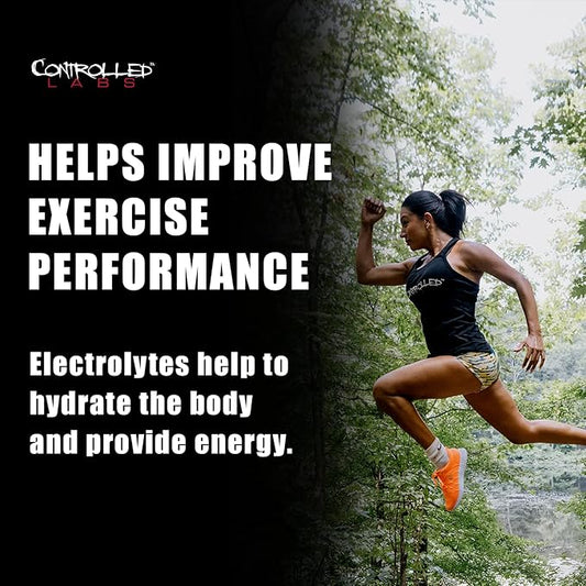 CONTROLLED LABS Orange HydraPush Electrolyte Powder, 60 Servings - Advanced Sugar-Free Hydrating Recovery Drink Mix with Coconut Water & Taurine - Boost Energy & Increase Endurance (Watermelon)